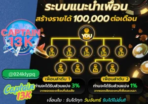 เว็บตรงไม่ผ่านเอเย่นต์ ที่นักเดิมพันไว้วางใจมากที่สุดในปี 2025 captain13k รีวิว